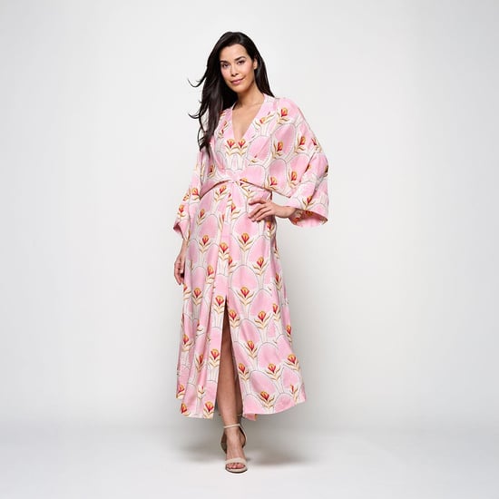 Caroline Tensen Islay Kimono Jurk Lichtroze / Multi - Image 2