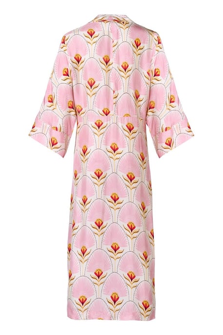 Caroline Tensen Islay Kimono Jurk Lichtroze / Multi - Image 4