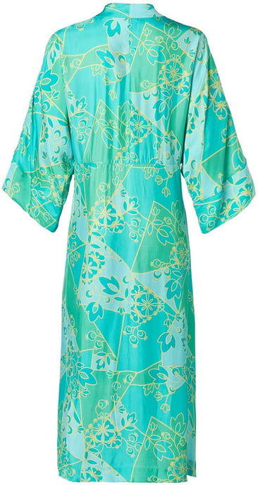 Caroline Tensen Islay Kimono Jurk Groen / Multi - Image 5