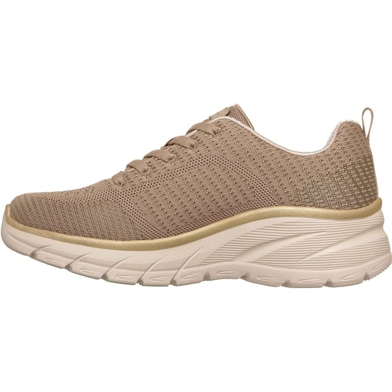 Skechers Fashion Fit 2.0 Polyester Dames Taupe/Gouden Sneakers - Image 4