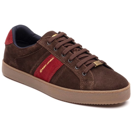 Base London Hopper Leren Heren Sneakers Brun - Image 1