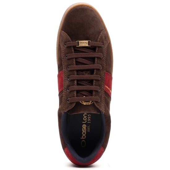 Base London Hopper Leren Heren Sneakers Brun - Image 4