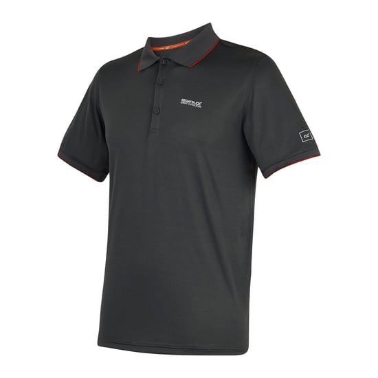 Regatta Heren Remex II Jersey Poloshirt (As/Roze Oranje) - Image 3