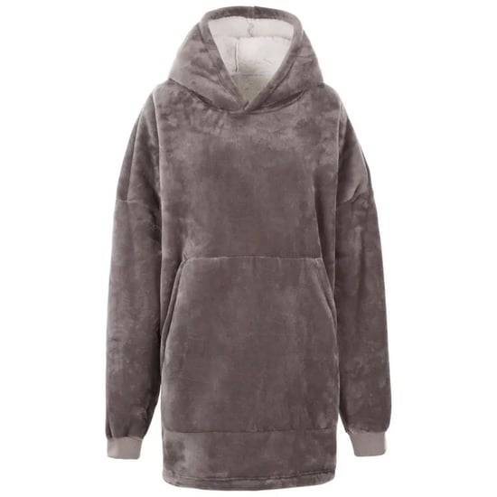 Trespass Uniseks Volwassen Knusse Oversized Hoodie Deken (Stormgrijs) - Image 1