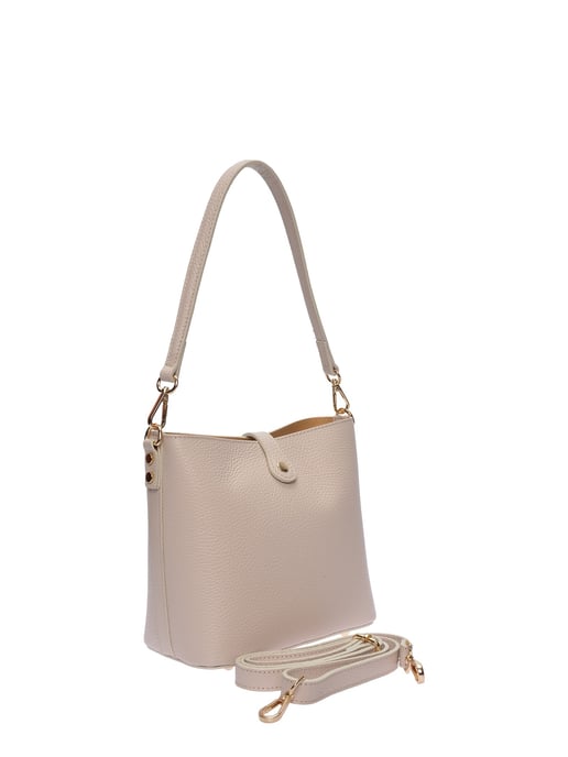 Roberta M Beige Rundleer Tas - Image 2