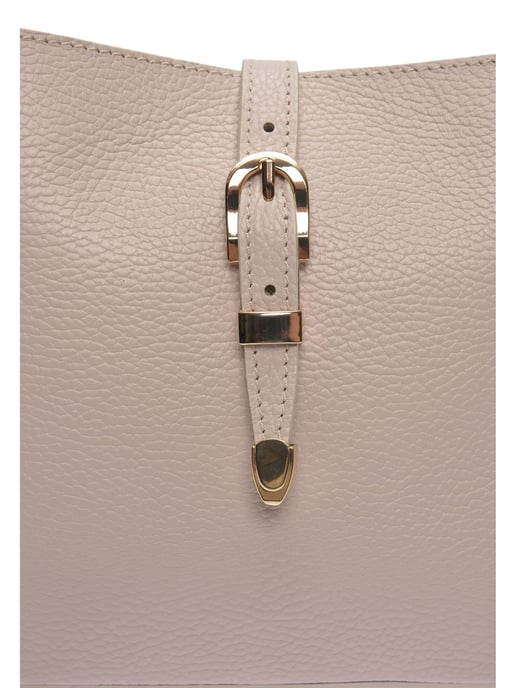 Roberta M Beige Rundleer Tas - Image 3