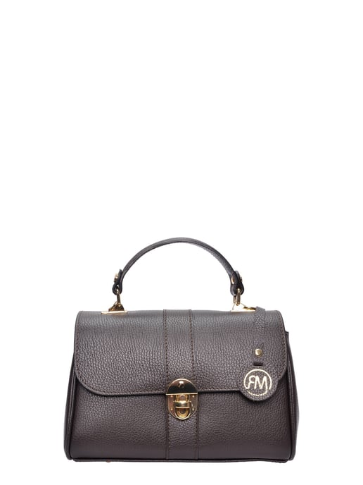 Roberta M Bordeauxrood Rundleer Tas - Image 1
