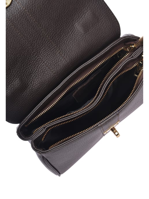 Roberta M Bordeauxrood Rundleer Tas - Image 4