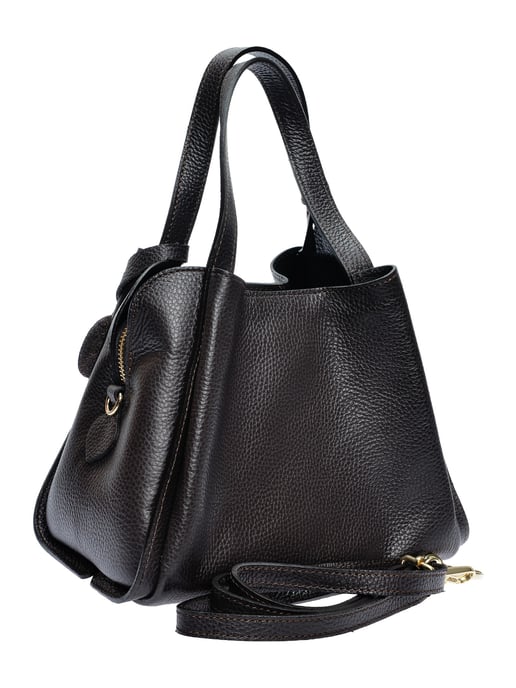 Anna Luchini Bordeauxrood Rundleer Tas - Image 2