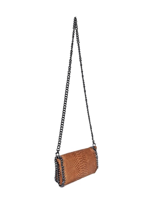 Luisa Vannini Brown Rundleer Tas - Image 2