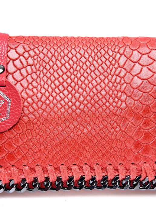Luisa Vannini Rood Rundleer Tas - Image 3