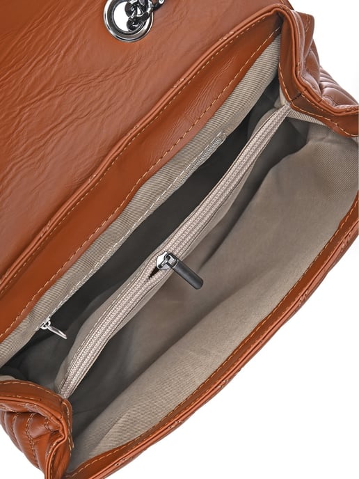 Luisa Vannini Brown Rundleer Tas - Image 4
