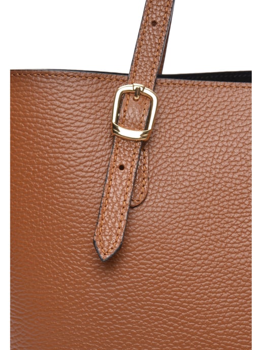 Isabella Rhea Brown Rundleer Tas - Image 3