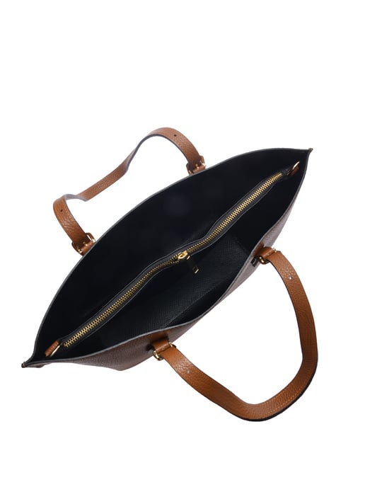 Isabella Rhea Brown Rundleer Tas - Image 4