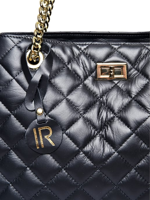 Isabella Rhea Zwart Rundleer Tas - Image 3