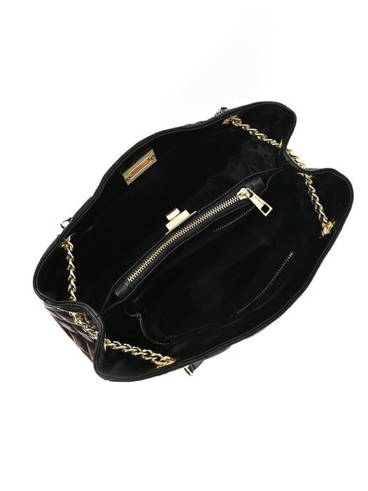 Isabella Rhea Zwart Rundleer Tas - Image 4