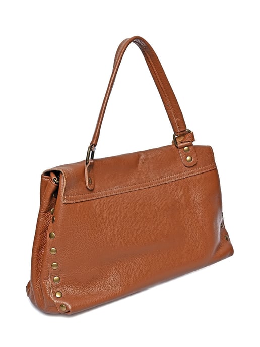 Anna Luchini Brown Rundleer Tas - Image 2