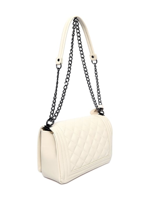 Anna Luchini Beige Rundleer Tas - Image 2