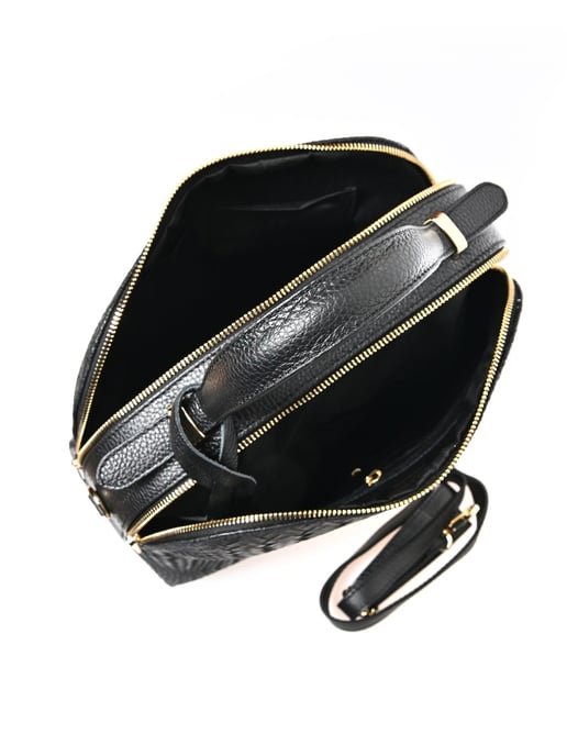 Isabella Rhea Zwart Rundleer Tas - Image 4