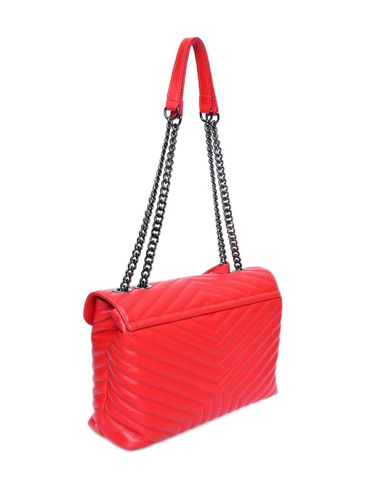 Luisa Vannini Rood Rundleer Tas - Image 2