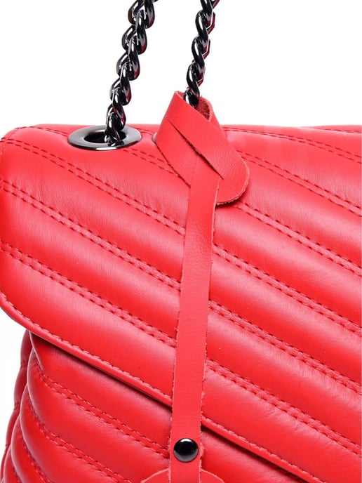 Luisa Vannini Rood Rundleer Tas - Image 3