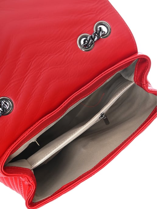 Luisa Vannini Rood Rundleer Tas - Image 4
