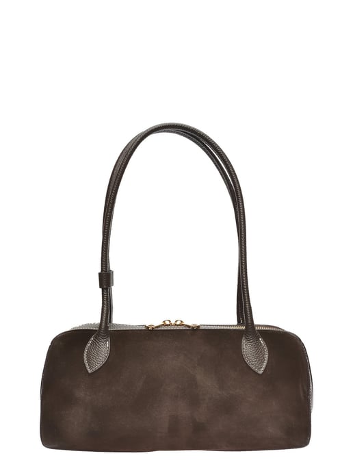 Anna Luchini Bordeauxrood Rundleer Tas - Image 1