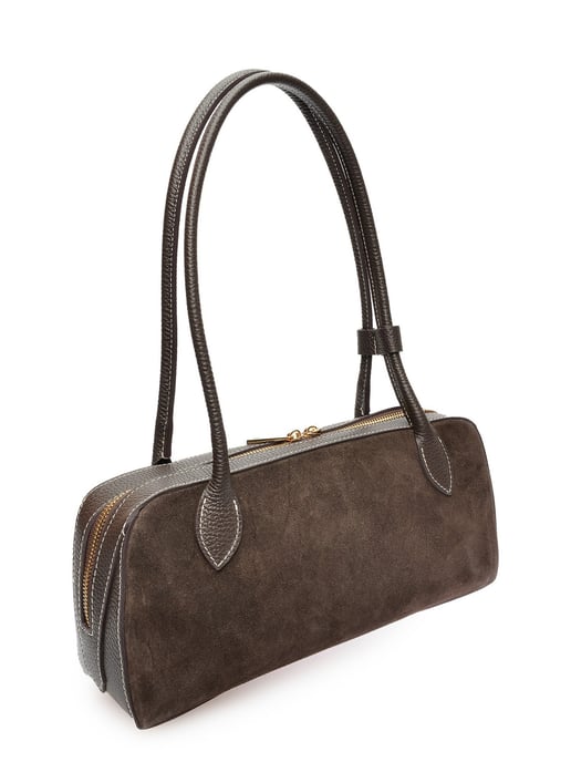 Anna Luchini Bordeauxrood Rundleer Tas - Image 2