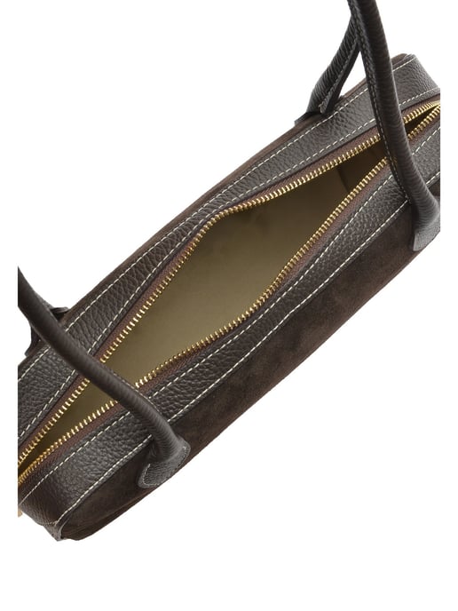 Anna Luchini Bordeauxrood Rundleer Tas - Image 4