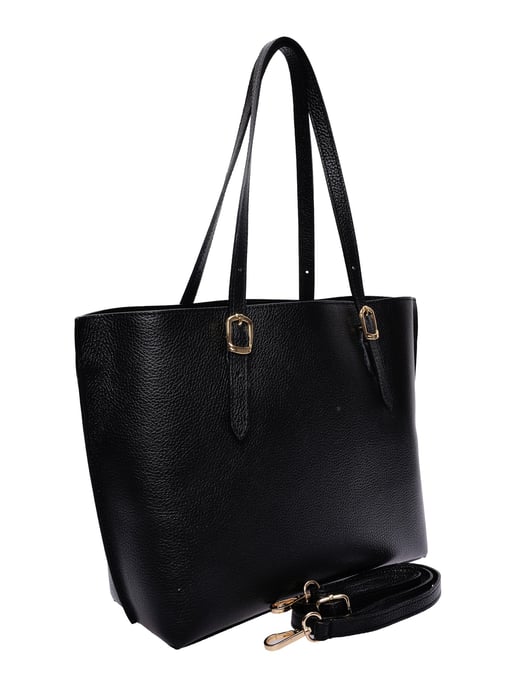 Isabella Rhea Zwart Rundleer Tas - Image 2
