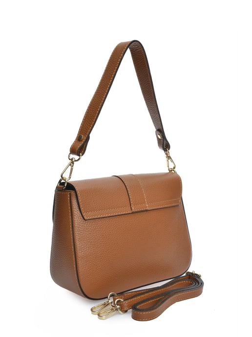 Anna Luchini Brown Rundleer Tas - Image 2
