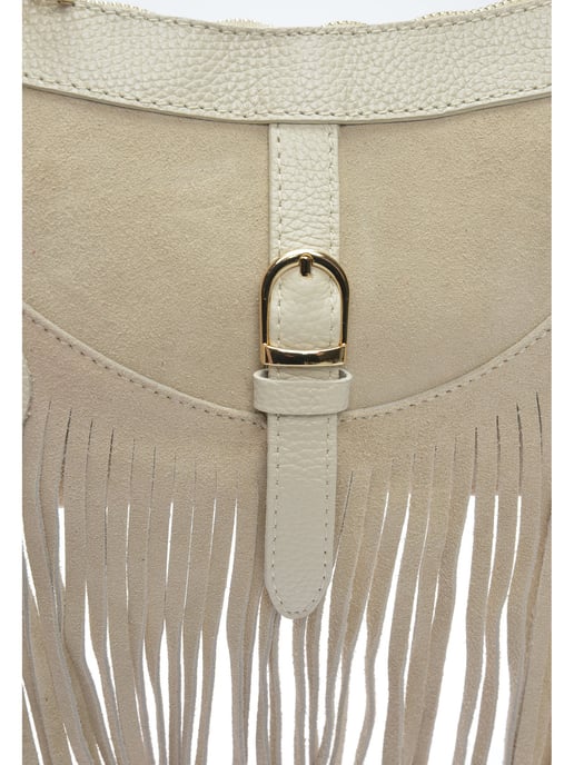 Anna Luchini Beige Rundleer Tas - Image 3
