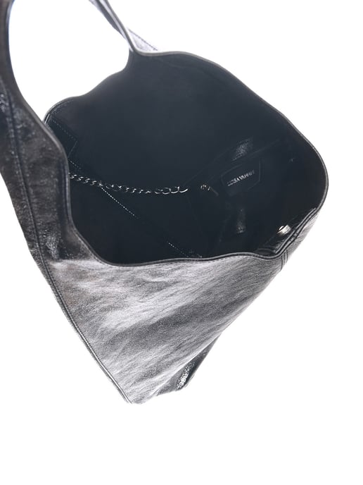 Luisa Vannini Zwart Rundleer Tas - Image 4