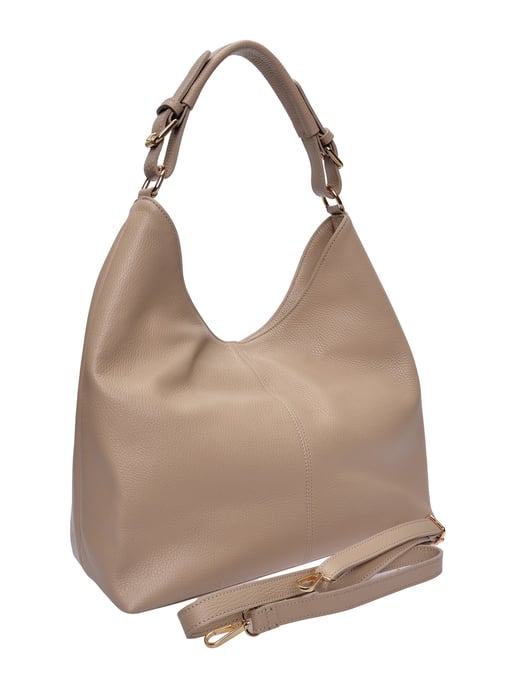Anna Luchini Beige Rundleer Tas - Image 2