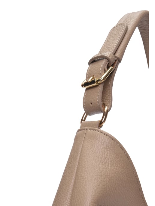 Anna Luchini Beige Rundleer Tas - Image 3