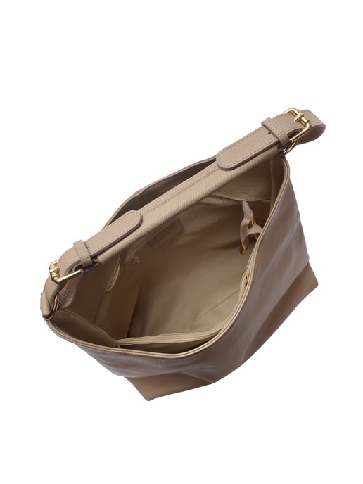 Anna Luchini Beige Rundleer Tas - Image 4