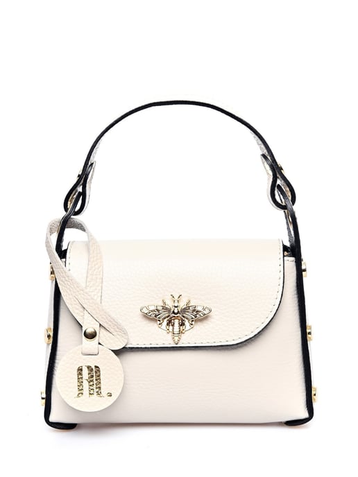 Anna Luchini Beige Rundleer Tas - Image 1