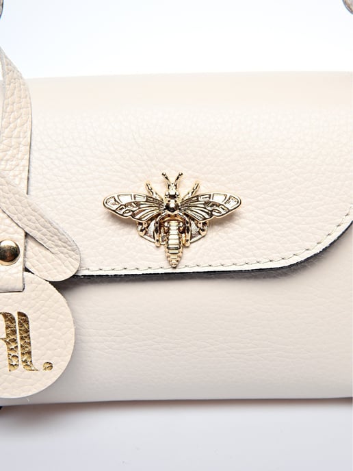 Anna Luchini Beige Rundleer Tas - Image 3