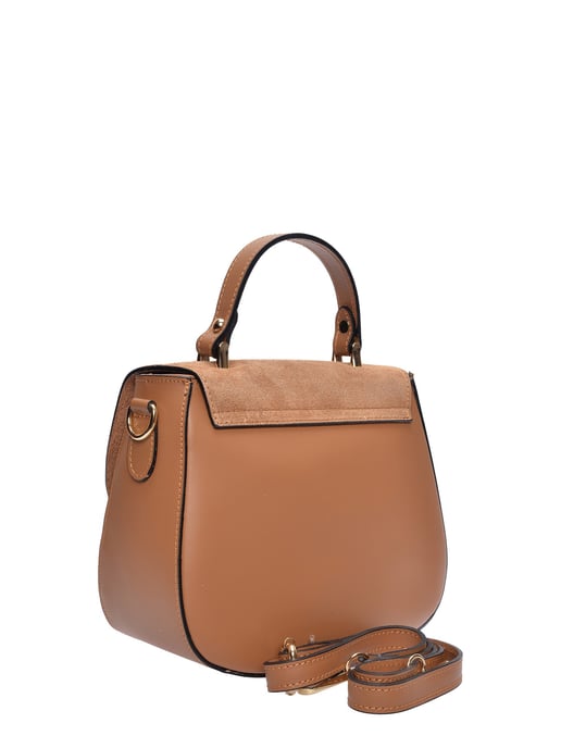 Luisa Vannini Brown Rundleer Tas - Image 2