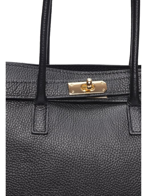 Isabella Rhea Zwart Rundleer Tas - Image 3