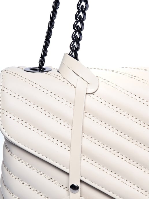 Luisa Vannini Beige Rundleer Tas - Image 3