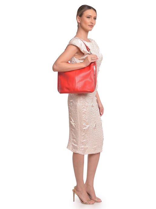 Roberta M Rood Rundleer Tas - Image 5