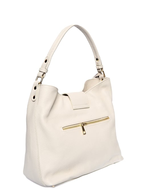 Roberta M Beige Rundleer Tas - Image 2