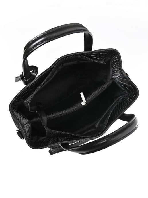 Roberta M Zwart Rundleer Tas - Image 4