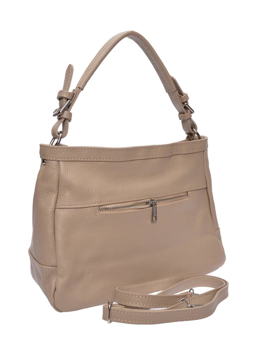 Roberta M Beige Rundleer Tas - Image 2