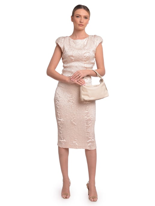 Roberta M Beige Rundleer Tas - Image 5