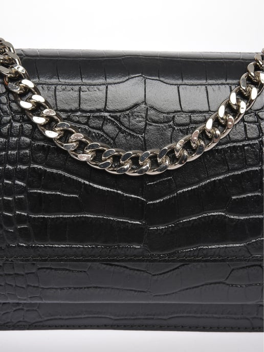Luisa Vannini Zwart Rundleer Tas - Image 3
