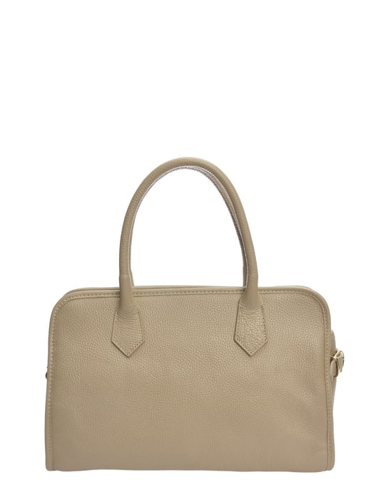 Anna Luchini Beige Rundleer Tas - Image 1