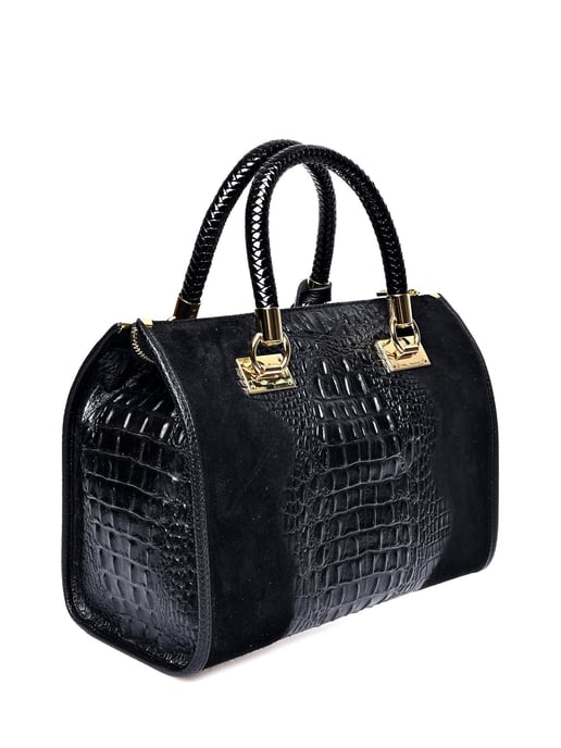 Isabella Rhea Zwart Rundleer Tas - Image 2