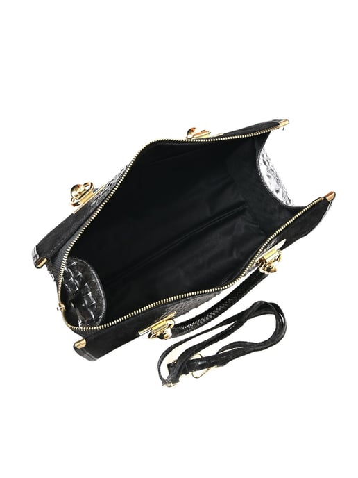 Isabella Rhea Zwart Rundleer Tas - Image 4